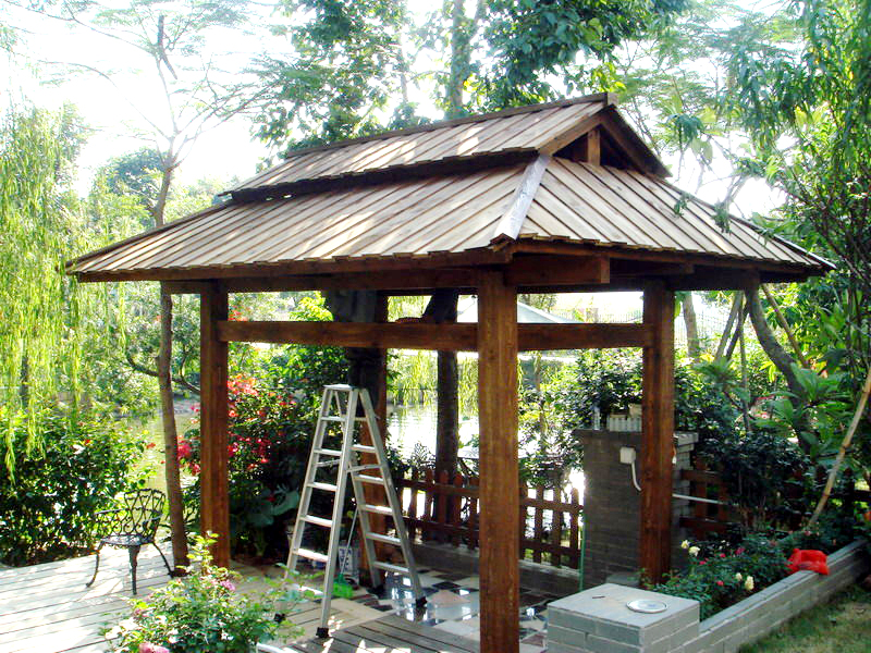 供应畅销款防腐四角木亭